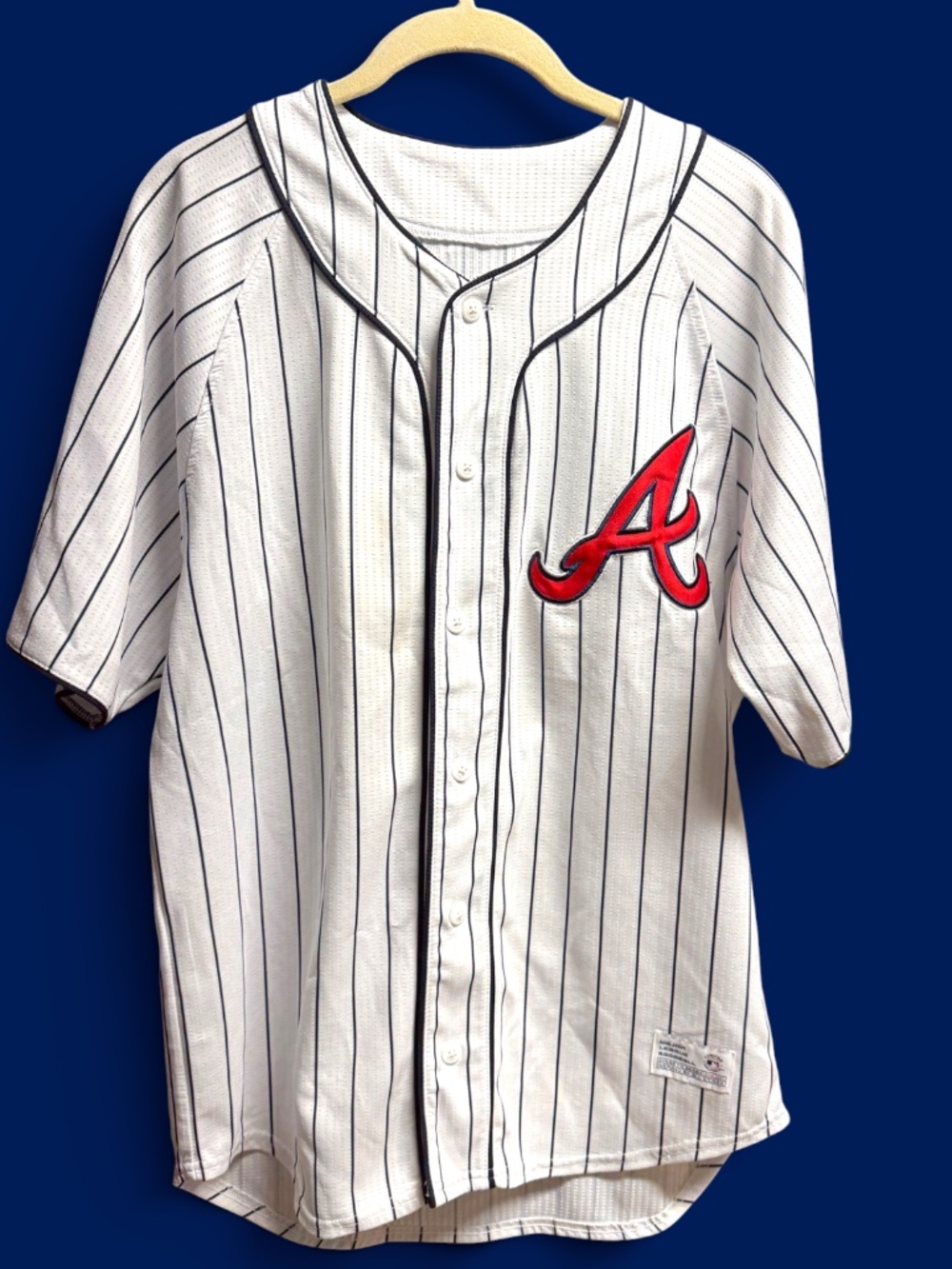 Atlanta Braves Dynasty Series Jersey Medium 38-40 MLB Pinstripe Baseball